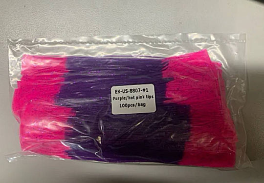 8807-#1 Purple / Hot Pink Tips