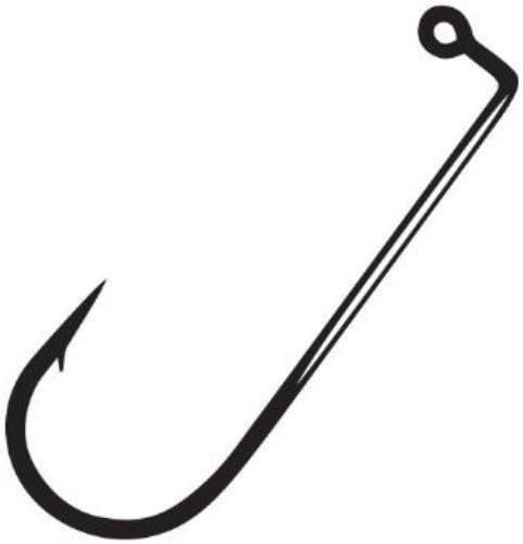 Gamakatsu 90 Degree Round Bend Heavy Wire Jig Hook-Pack of 25 (Black, 4/0,5/0)