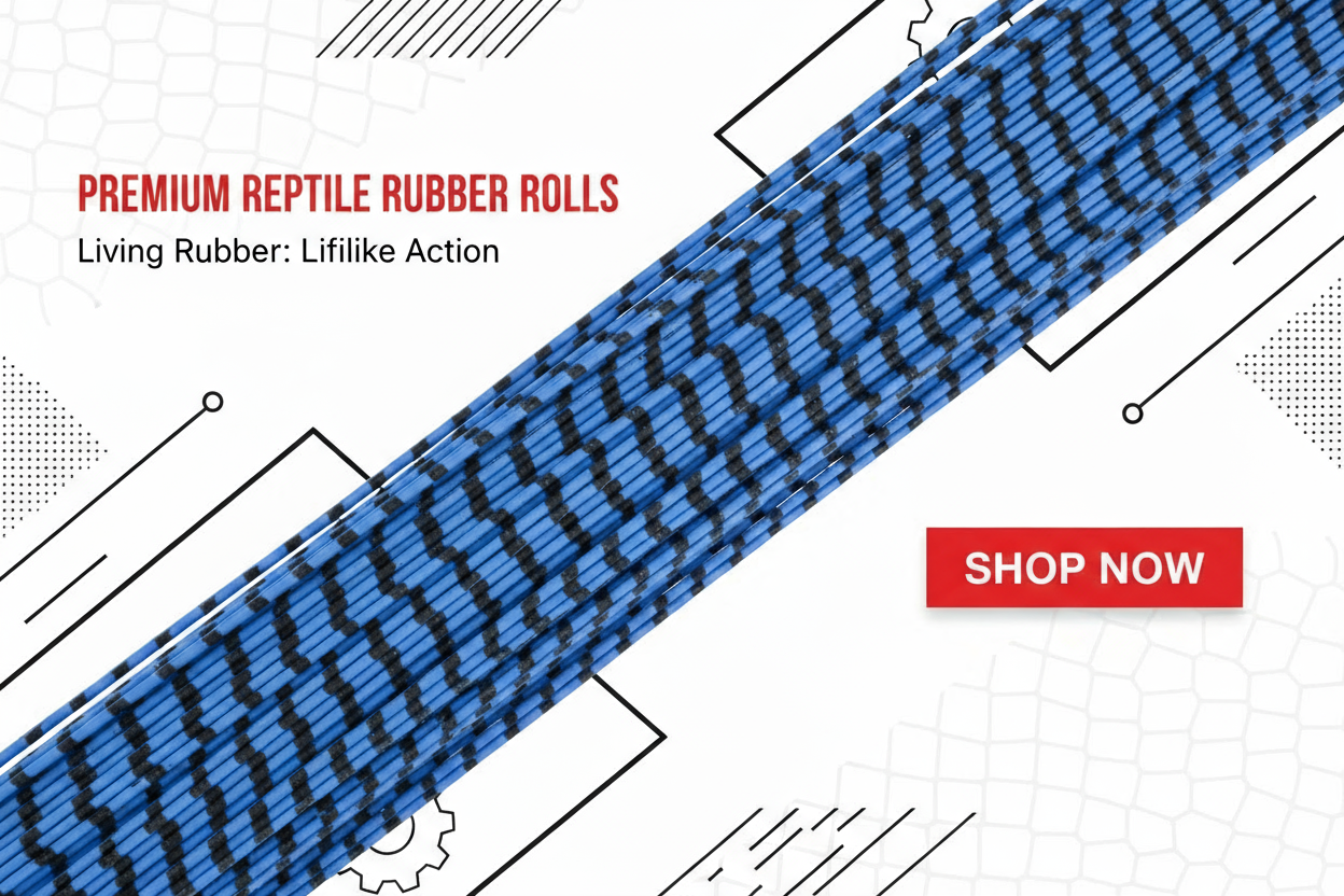 Updated hero banner for Medium Reptile Rubber Rolls