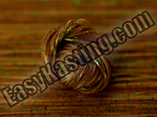8801-099 Grn Pumpkin / Green & Gold Flake