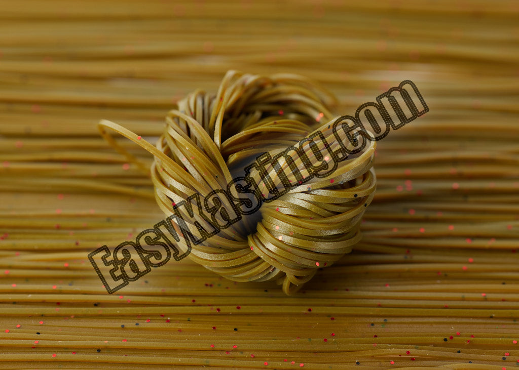 Dark Pumpkin Jig Skirt Tabs / Red Flake 8801-104