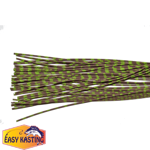 Medium Reptile Rubber Brown with Chartreuse Print-D-06