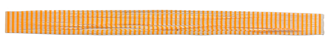 Fine Cut Silicone Skirt Material - Clear \ Orange Stripe FC (8808-255)