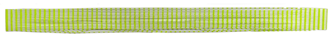 Fine Cut Silicone Skirt Material - Clear \ Chart Stripe FC (8808-250)