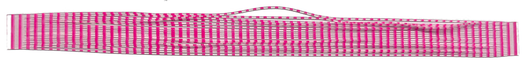 Fine Cut Silicone Skirt Material - Clear \ Pink Stripe (8808-256)