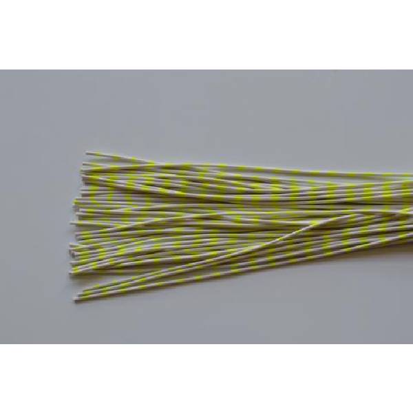 Medium Reptile Rubber White with Chartreuse Print-B-06