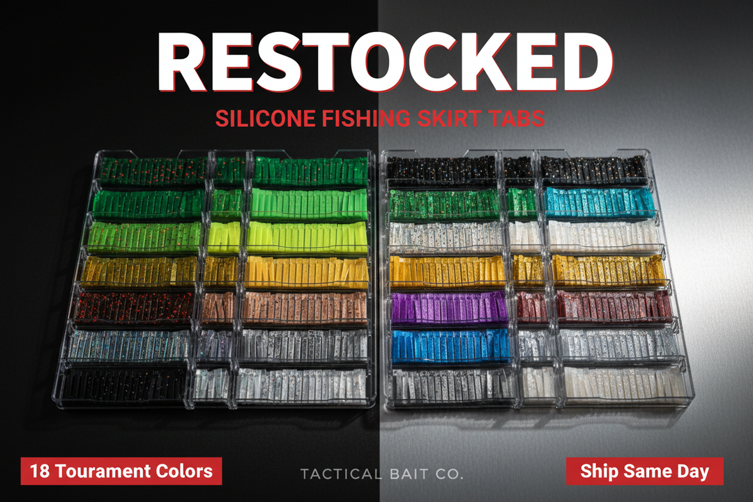 Premium Silicone Skirt Tabs Back in Stock – Top Tournament Colors