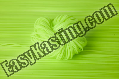 Vibrantly colored Fine Cut Silicone Skirt Material tabs designed for finesse fishing, showcasing a range of variations available at Easy Kasting's online store.