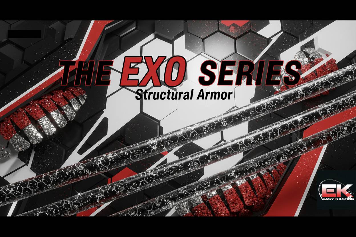 THE EXO SERIES - Structural Armor premium silicone skirt tabs - Hexagonal scale pattern skirt material for crawfish imitation - Easy Kasting