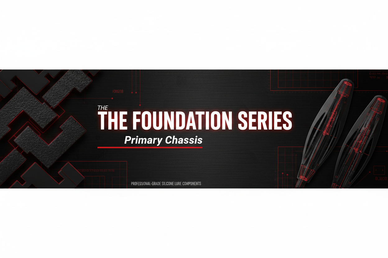 THE FOUNDATION SERIES - Primary Chassis premium silicone skirt tabs - Professional-grade standard skirt material for serious lure builders - Easy Kasting