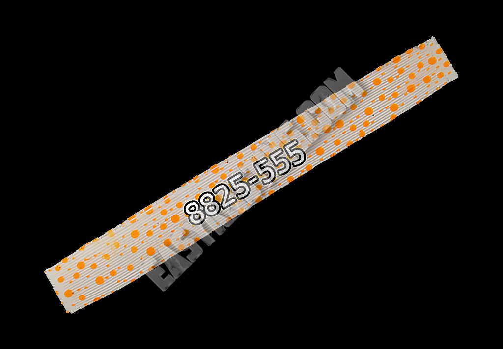 8825-555 Clear \ Orange Dots