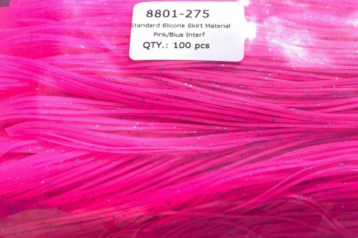 8801-275 Pink/Blue Interference Silicone Skirt Material