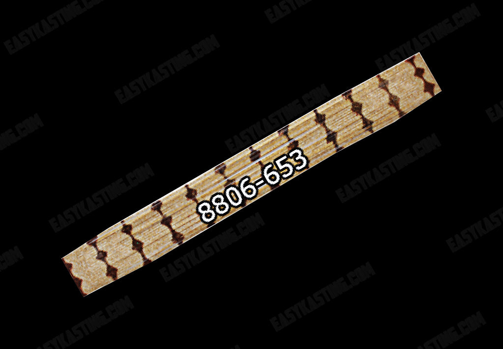 8806-653 Clear with Gold Flake