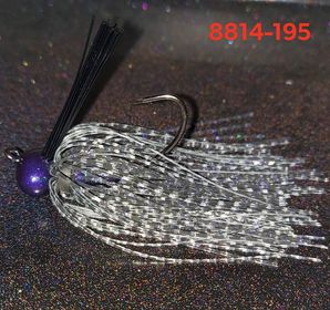 8814-195  Clear Baitfish Violet Flake
